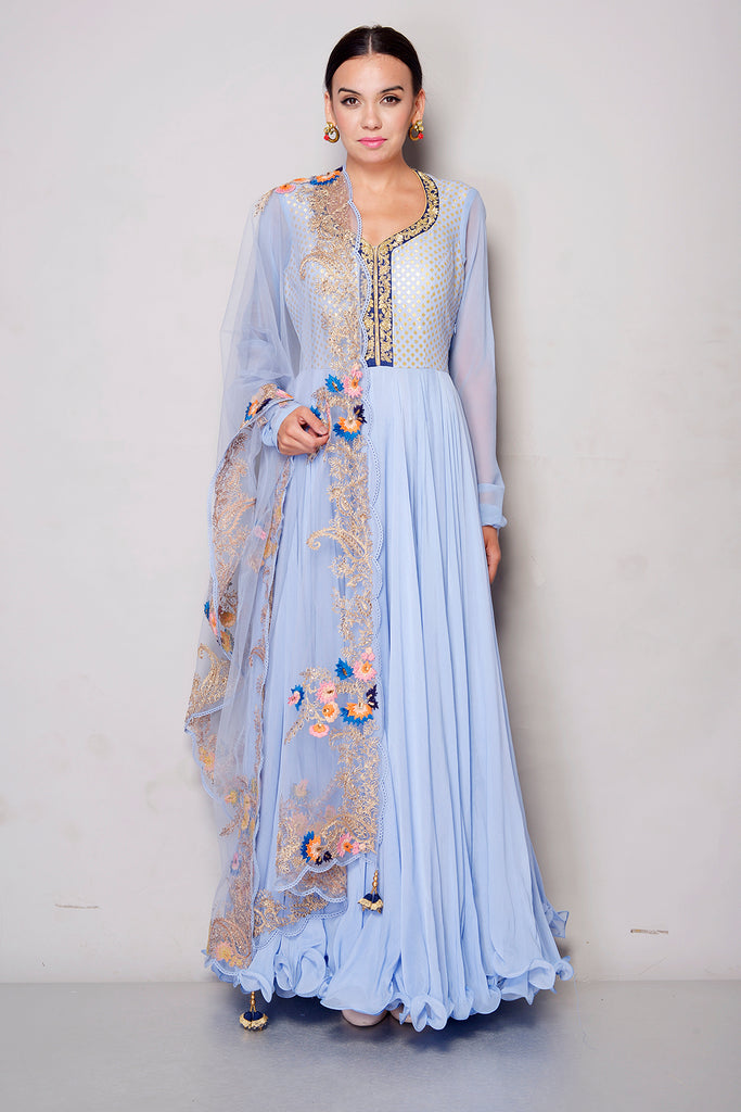 Chiffon Anarkali AAS Couture