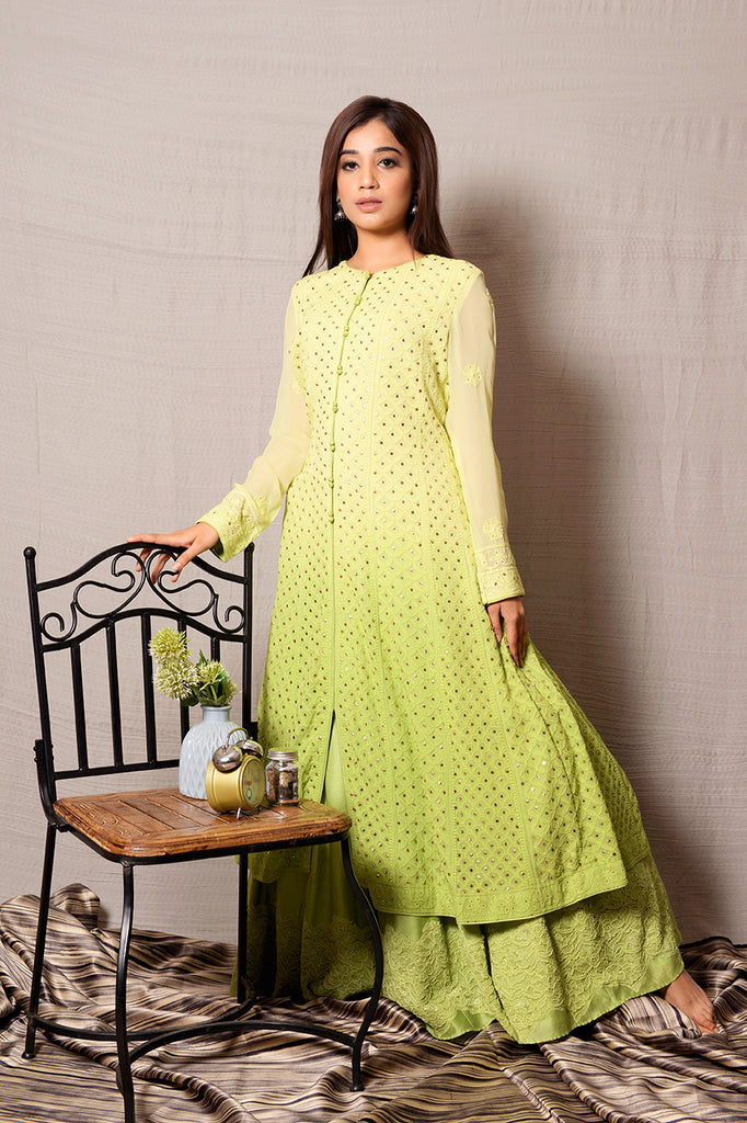 long anarkali with skirt AAS Couture