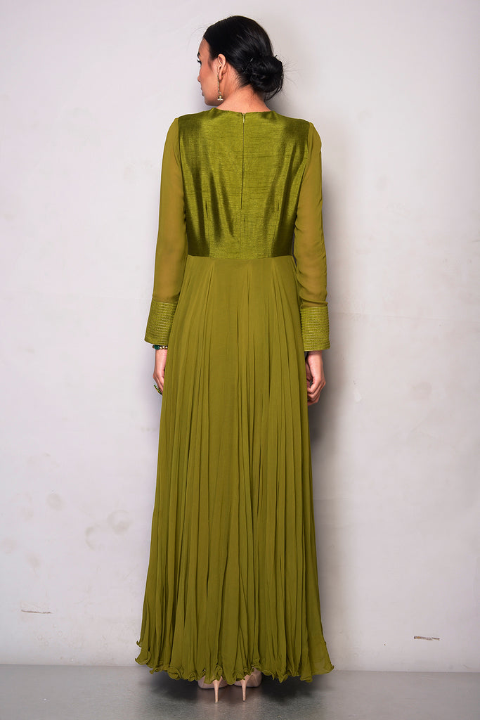 olive green traditional AAS Couture