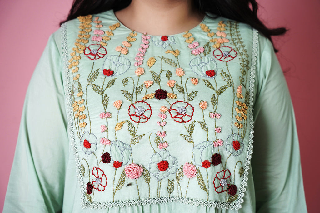 AAS Couture EMBROIDERY YOKE PATCH TUNIC