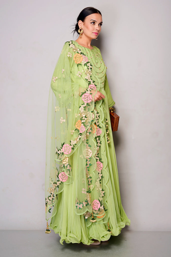 Anarkali women's clothing traditional AAS Couture