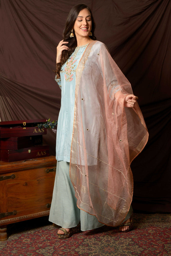 Sharara set with organza dupatta AAS Couture