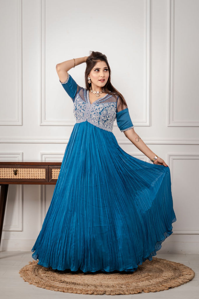 Beads Embroidery Anarkali Dress AAS Couture