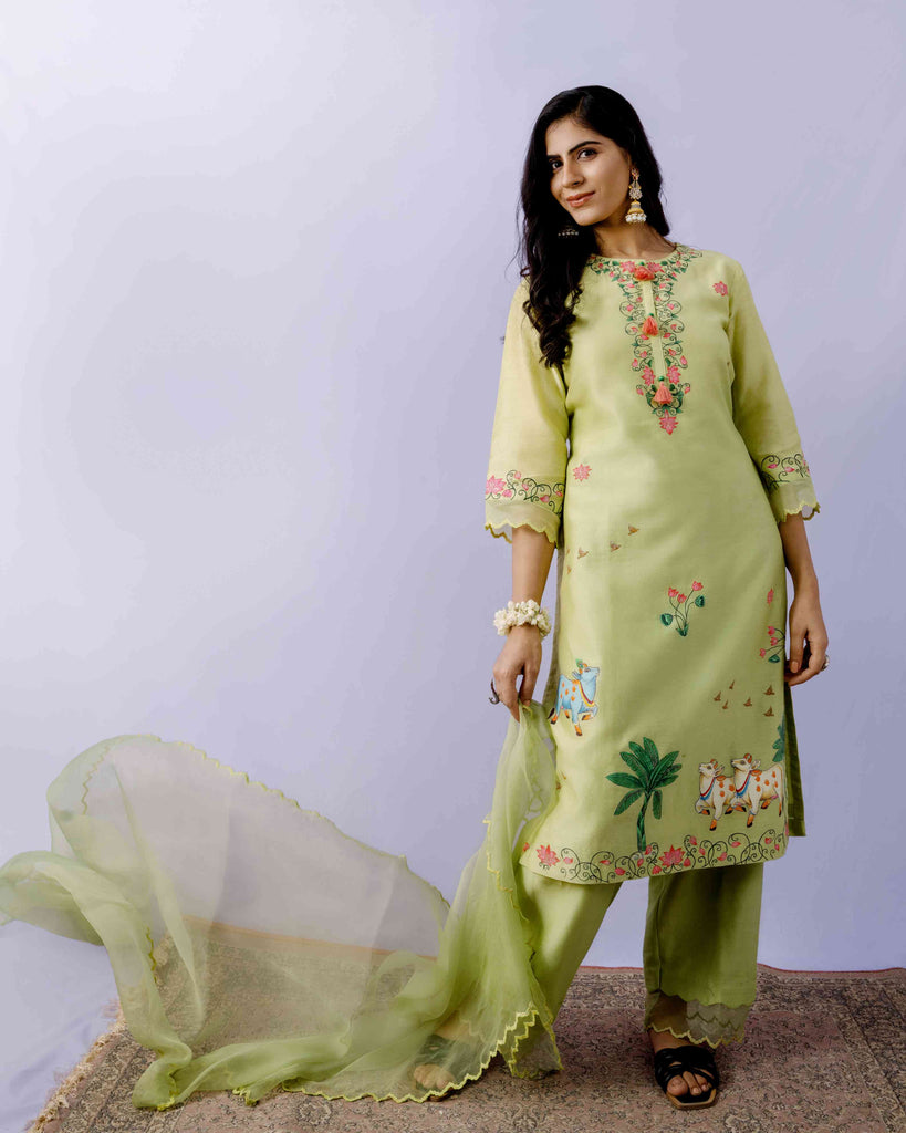 Silk chanderi Kurta AAS Couture