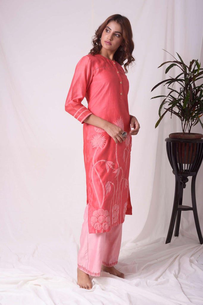 ethnic wear patched kurta set